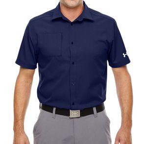 full button front polo shirt