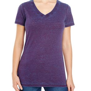 Threadfast Apparel Women's Cross Dye V-Neck T-Shirt