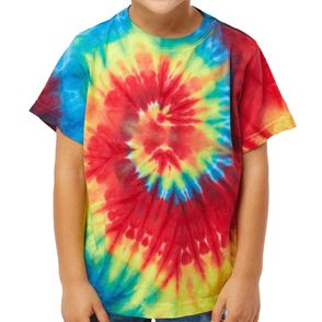 Dyenomite Toddler Spiral Tie-Dyed T-Shirt