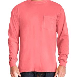 Next Level Inspired Dye Long Sleeve Pocket Shirt 