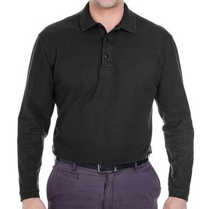 UltraClub Long Sleeve Whisper Pique Polo Shirt