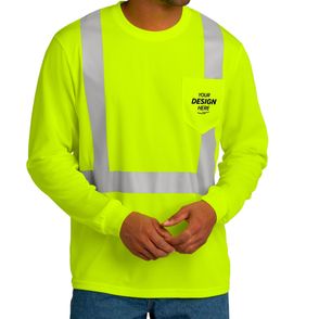 CornerStone Class 2 Mesh Long Sleeve Safety T-shirt