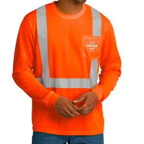 CornerStone Class 2 Mesh Long Sleeve Safety T-shirt