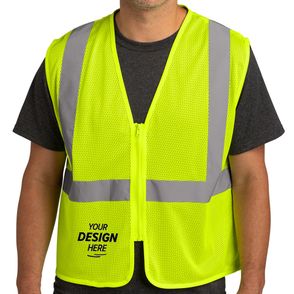 CornerStone Class 2 Economy Mesh Zippered Safety Vest