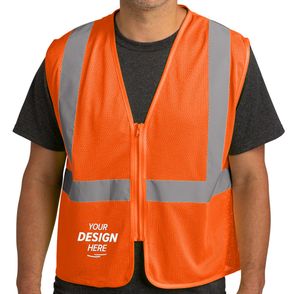 CornerStone Class 2 Economy Mesh Zippered Safety Vest