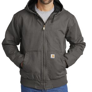 Carhartt Men's Big & Tall Full Swing Loose Fit Washed Duck Fleece-Lined  Active Jacket