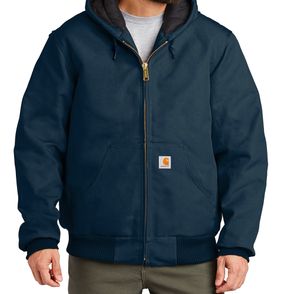 Carhartt Quilted-Flannel-Lined Duck Active Jacket 