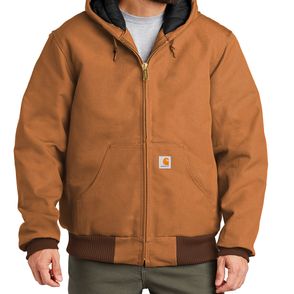 Carhartt Quilted-Flannel-Lined Duck Active Jacket