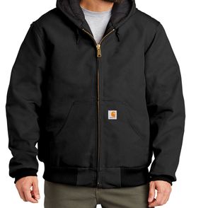 Carhartt Tall Quilted-Flannel-Lined Duck Active Jacket