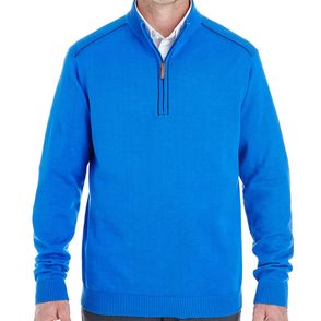 Devon & Jones Manchester Fully-Fashioned Quarter-Zip Sweater