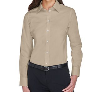 Devon & Jones Women's Crown Collection™ Solid Stretch Twill Button Up