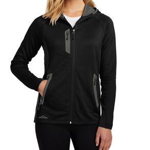 Eddie Bauer Women's Sport Hooded Zip Up Fleece Jacket