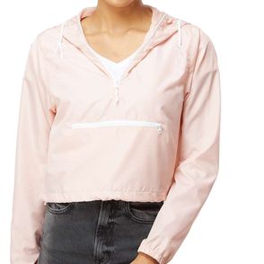Independent Trading Co. Women's Cropped Quarter-Zip Windbreaker