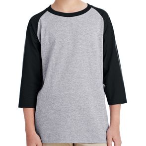 Gildan Kids Heavy Cotton™ 5.3 oz. 3/4-Raglan Sleeve T-Shirt