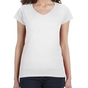 Custom Gildan Women's SoftStyle V-Neck T-Shirt