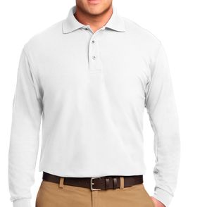 Port Authority Silk Touch Long Sleeve Polo