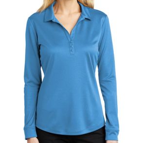 Port Authority Women's Silk Touch Performance Long Sleeve Polo