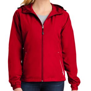 Sport-Tek Women's Colorblock Hooded Raglan Jacket