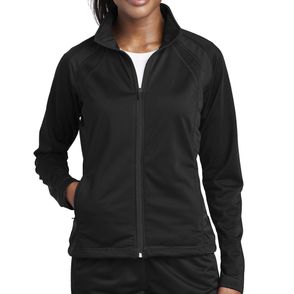 NEW CAPELLA Sport-Tek ® Tricot Track Jacket-Black/ White – Capella Gift  Store