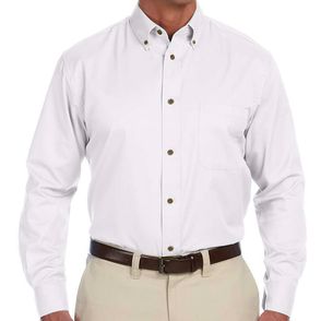 Harriton Men's Button Down Twill Shirt