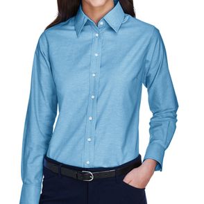 Harriton Women's Long Sleeve Oxford Shirt