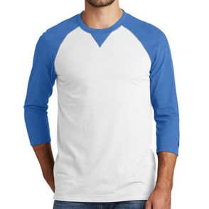 New Era Sueded Cotton Blend 3/4-Sleeve Baseball Raglan Tee