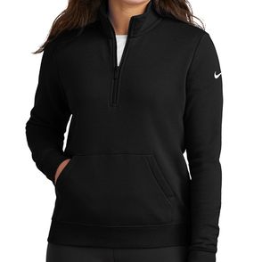 Nike Women's Club Fleece Sleeve Swoosh Half-Zip