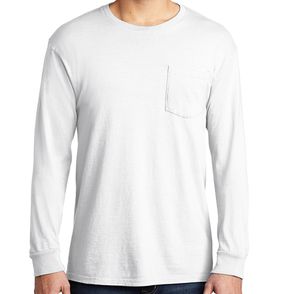 Port & Company Beach Wash Garment-Dyed Long Sleeve Pocket Tee
