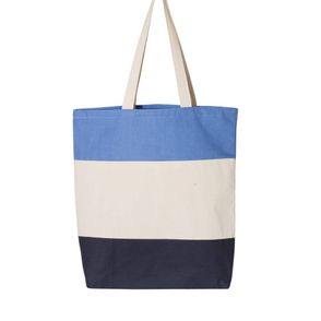 Q-Tees Tri-Color Tote Bag