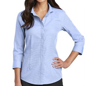 Red House Women's Quarter-Sleeve Nailhead Non-Iron Shirt