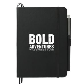 5" x 7" Bulleting Bound Notebook w Pen
