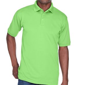 UltraClub Men's Platinum Polo Shirt with TempControl Technology