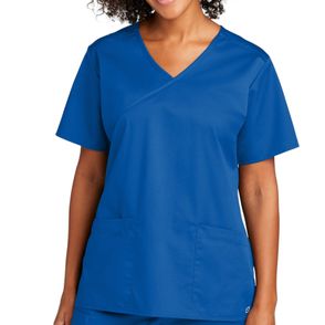 WonderWink Women’s WorkFlex Mock Wrap Scrub Top