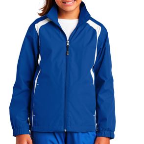 Sport-Tek Kids Colorblock Raglan Jacket