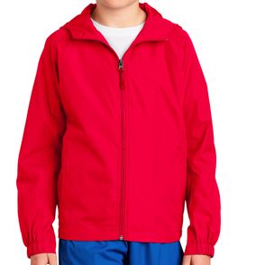 Sport-Tek Kids Hooded Raglan Jacket
