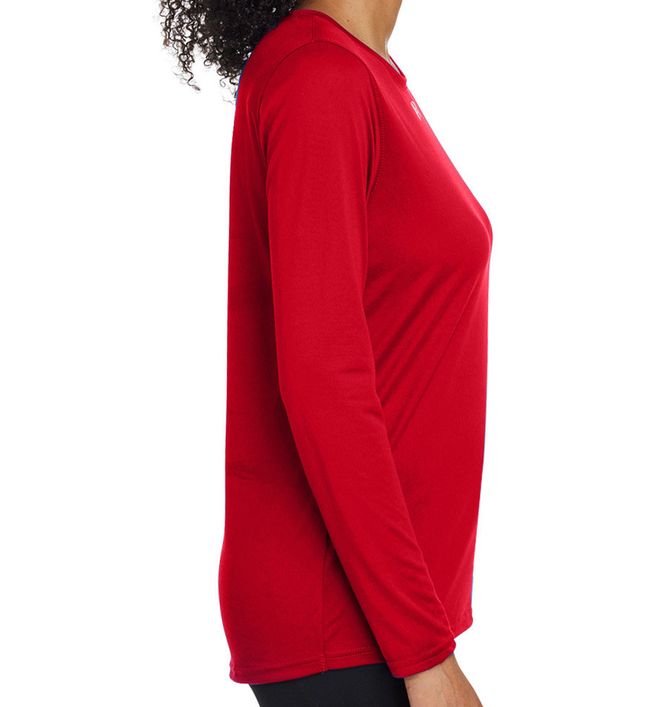 Under Armour Jersey Shirt Women Size XS Red White Solid Crew Neck Fitt –  Goodfair