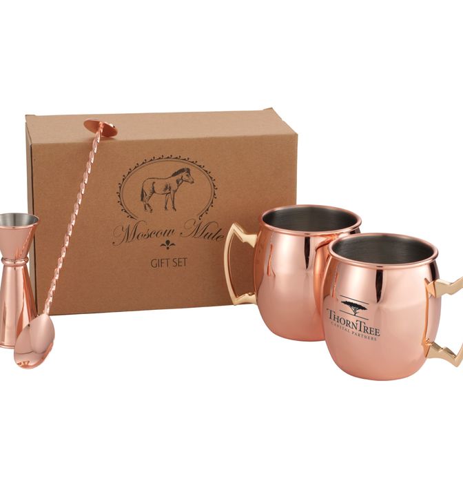 Moscow Mule Mug 4-in-1 Gift Set