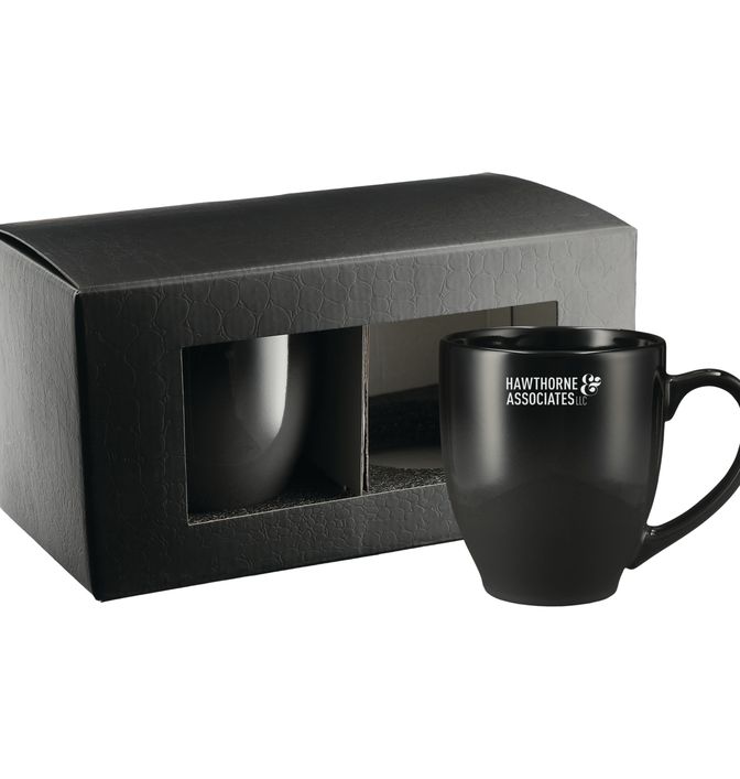 Bistro Ceramic Mug 2 in 1 Gift Set