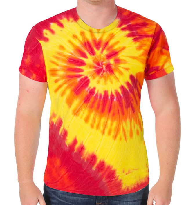 Dyenomite Multi-Color Spiral Tie-Dyed T-Shirt
