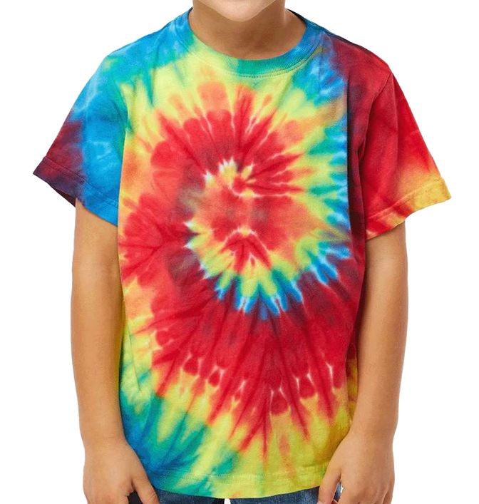 Dyenomite Toddler Spiral Tie-Dyed T-Shirt