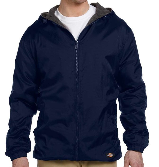 Dickies Fleece Lined Hooded Nylon Jacket