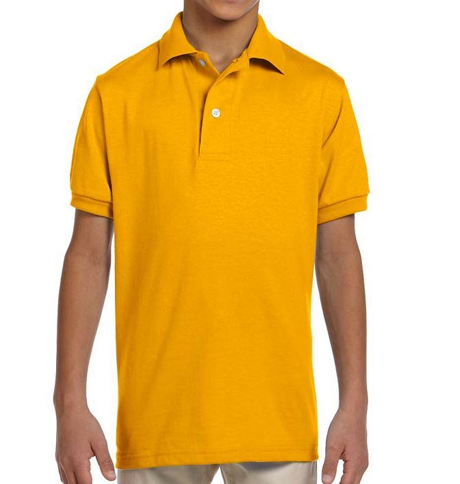 Jerzees SpotShield Kids Jersey Polo Shirt