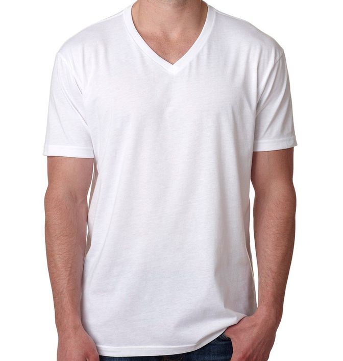 Next Level Cotton Blend V-Neck T-Shirt - fr