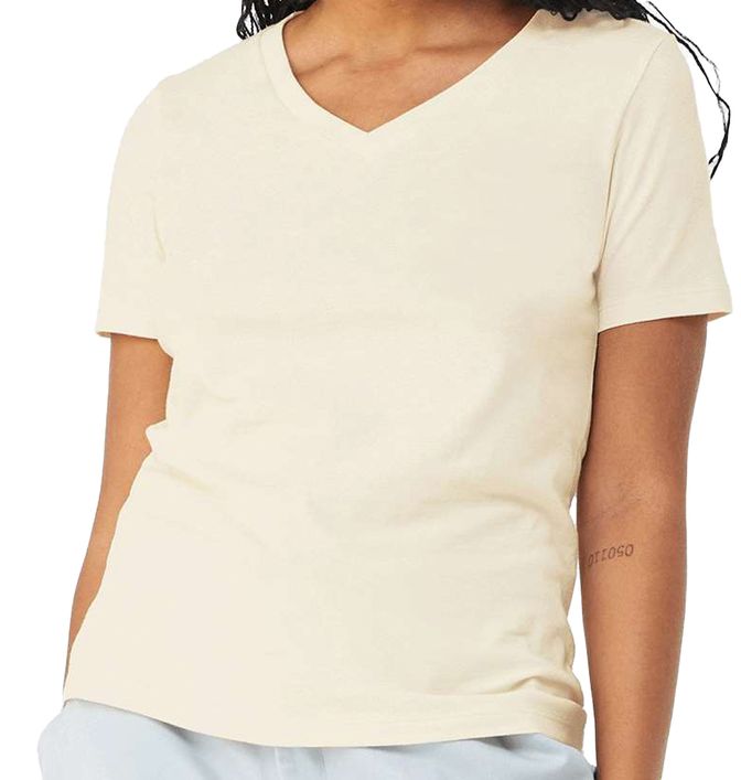 Bella + Canvas Women's Relaxed Fit V-Neck T-Shirt