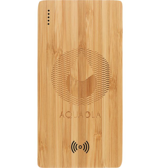 Plank 5000 mAh Bamboo Wireless Power Bank