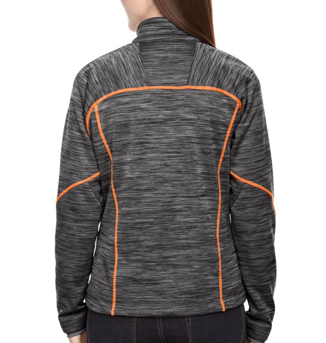 North End Women's Trace Printed Fleece Jacket Carbon Black sz X-Large 