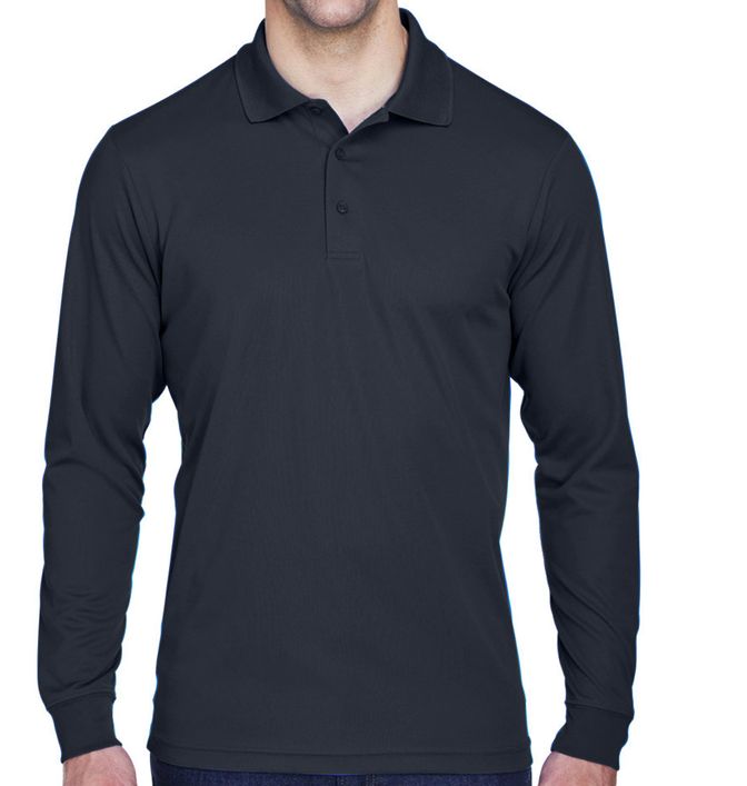 Core 365 Men's Tall Pinnacle Performance Long Sleeve Polo Shirt