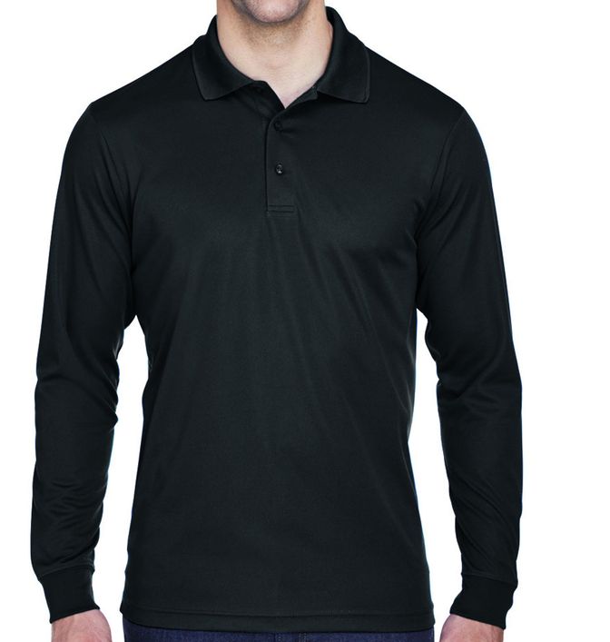 Core 365 Men's Tall Pinnacle Performance Long Sleeve Polo Shirt