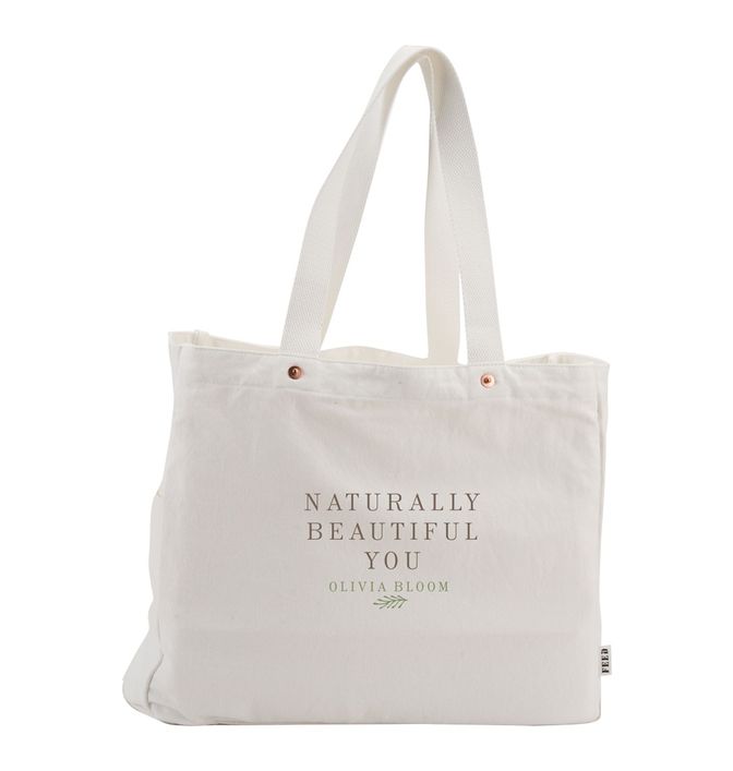 FEED Medium Organic Cotton Rivet Tote Bag