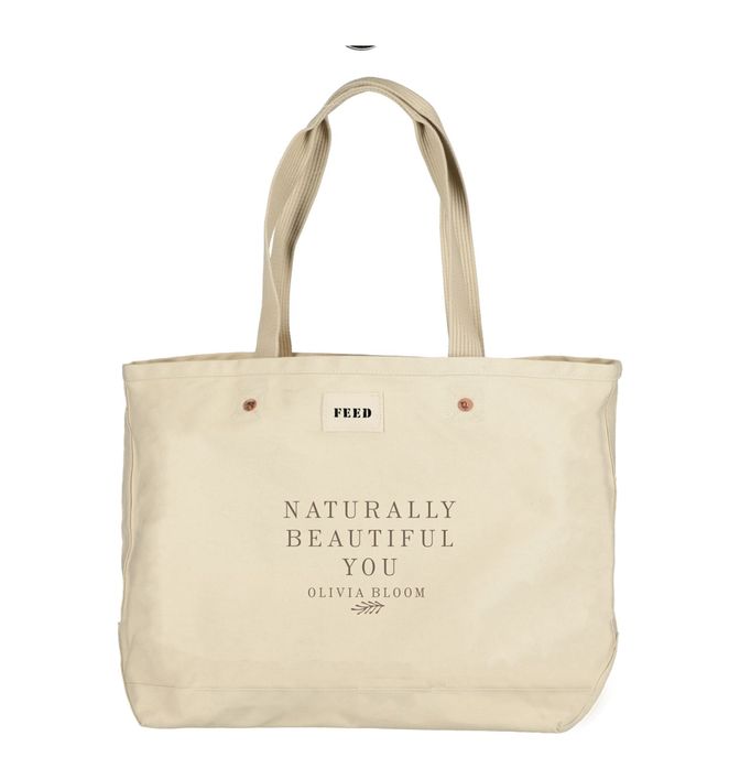 FEED Large Organic Cotton Weekend Tote Bag